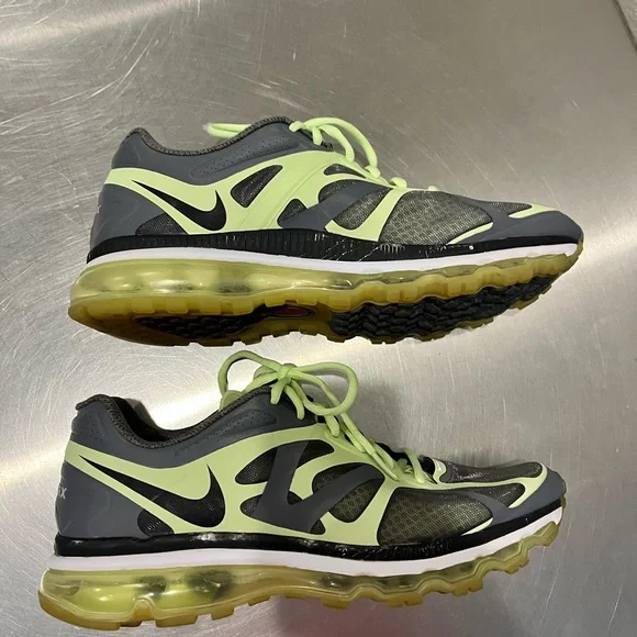 Nike Men's  AirMax FitSole size 12 Yellow/ Green and Gray Athletic Shoes - Picture 10 of 10